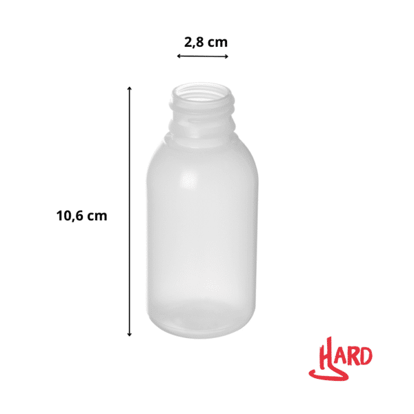 Botella 125 ml transparente