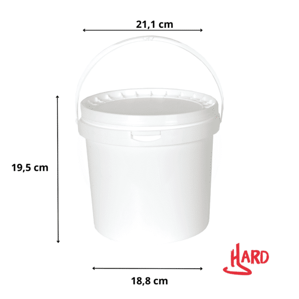 Cubo plástico HARD 5,5 litros uso alimentario